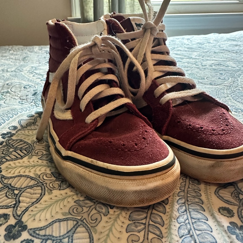 Vans Burgundy HighTop Sneakers